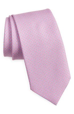 ZEGNA TIES Quadri Colorati Silk Tie in Pink