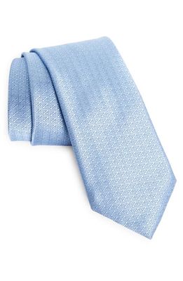 ZEGNA TIES Silk Jacquard Tie in Light Blue