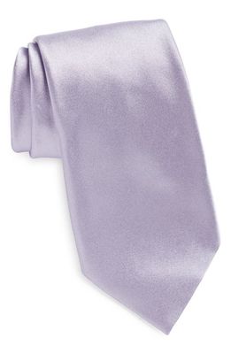 ZEGNA TIES Silk Satin Tie in Purple