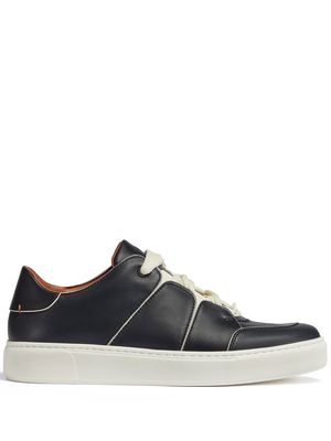 Zegna Tiziano leather low-top sneakers - Blue