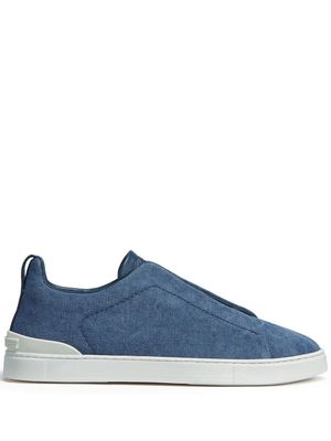 Zegna Triple Stitch™ low top sneakers - Blue