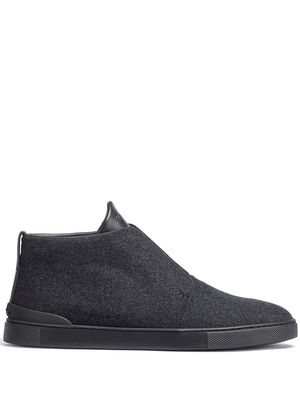 Zegna Triple Stitch mid-rise sneakers - Grey