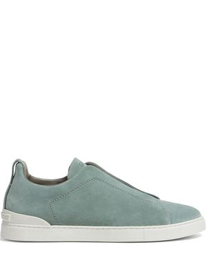Zegna Triple Stitch suede sneakers - Green