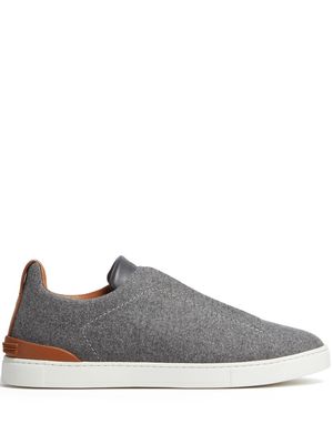 Zegna Triple Stitch™ wool sneakers - Grey