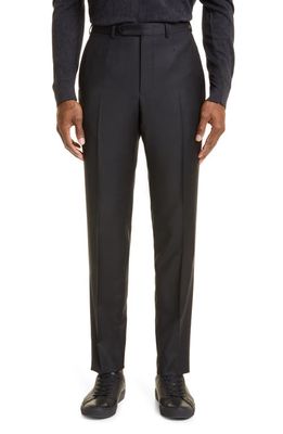 ZEGNA Trofeo™ Classic Fit Black Wool Suit in Blk Sld