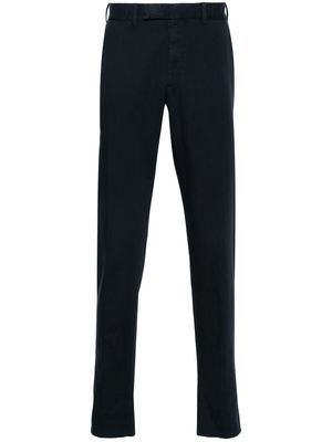 Zegna twill tapered trousers - Blue