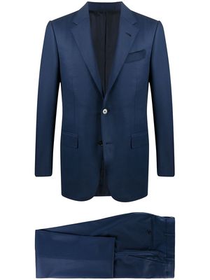 Zegna two-piece single-breasted wool suit - Blue