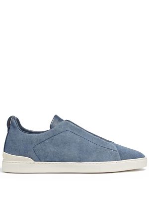 Zegna two-tone design sneakers - Blue