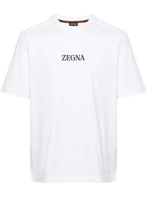 Zegna #UseTheExisting™ logo-raised T-shirt - White