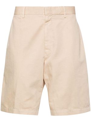 Zegna wide-leg cotton chino shorts - Neutrals