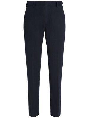 Zegna Winter mid-rise chinos - Blue