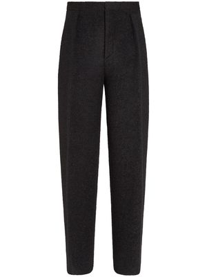 Zegna wool-blend straight-leg trousers - Black
