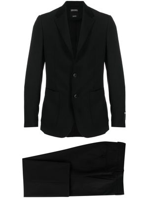 Zegna wool travel suit - Black