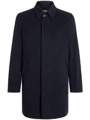 Zegna wool trench coat - Black