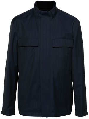 Zegna wool zipped jacket - Blue