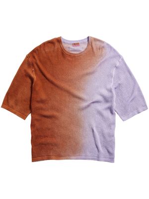 Zegna x The Elder Statesman cotton-cashmere T-shirt - Purple