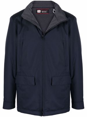Zegna zip-up wool jacket - B09 BLUE