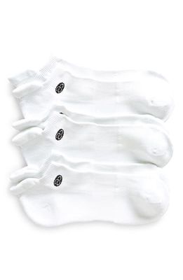 zella 3-Pack Tab Ankle Socks in White