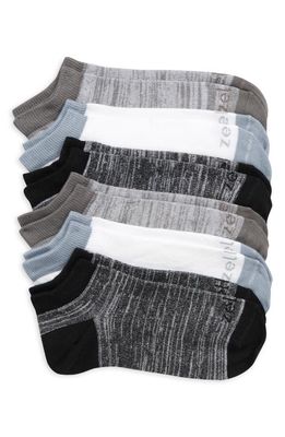 zella 6-Pack Ankle Socks in Black- Grey Pack