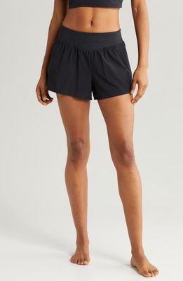 zella All Sport High Waist Shorts in Black