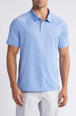 Zella Chip Performance Golf Polo in Blue Hydrangea 