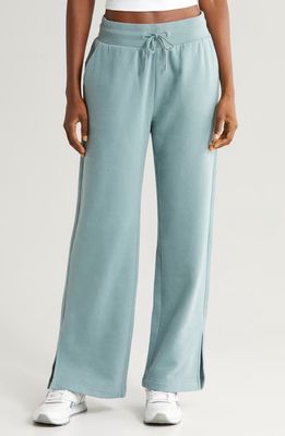 zella Cloud Wide Leg Sweat Pants in Grey Thunder