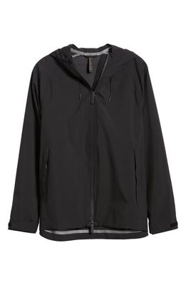 zella Commuter Waterproof Hooded Jacket in Black
