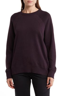 zella Drew Crewneck Sweatshirt in Purple Nebula