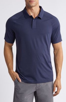 Zella Fadeout Stripe Performance Polo in Navy Eclipse 