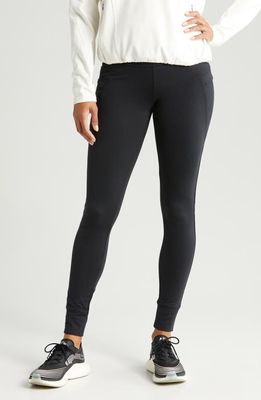 zella Fleece Lined Performance Pocket Leggings in Black