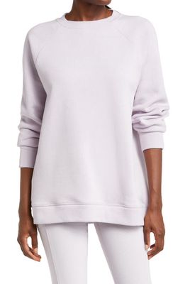zella Harmony Oversize Crewneck Sweatshirt in Lavender Sky
