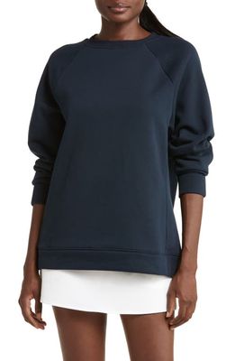 zella Harmony Oversize Crewneck Sweatshirt in Navy Sapphire