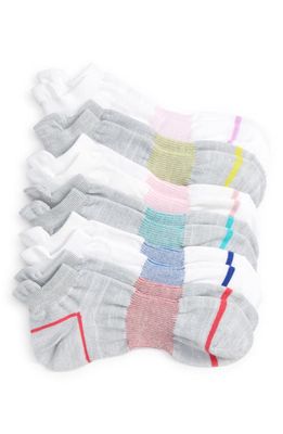 zella Kids' Assorted 6-Pack Sport Tab No-Show Socks in Grey Multi