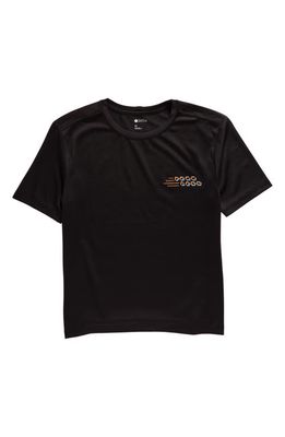 zella Kids' Bar Code Graphic T-Shirt in Black Fearless