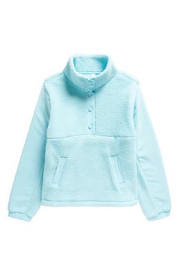 zella Kids' High Pile Fleece Pullover in Blue Brook