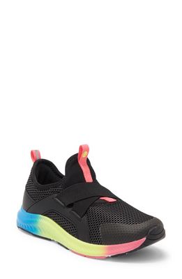zella Kids' Nimble Slip-On Sneaker in Black Rainbow