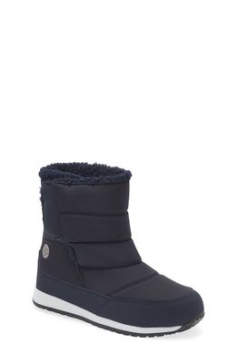 zella Kids' Quilted Fleece Lined Snow Boot in Navy