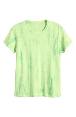 zella Kids' Tie Dye Cotton T-Shirt in Green Katydid