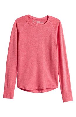 zella Kids' Tranquil Seamless Long Sleeve Top in Pink Bright