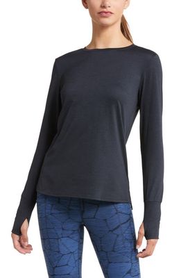 zella Liana Restore Soft Lite Long Sleeve T-Shirt in Black