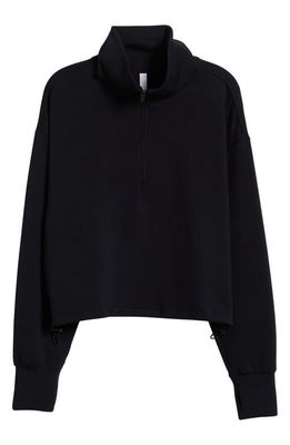 zella Modal Half Zip Pullover in Black