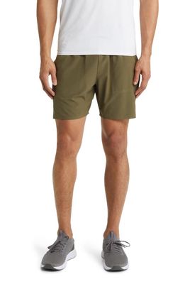 zella Pro Perforated Shorts in Olive Night