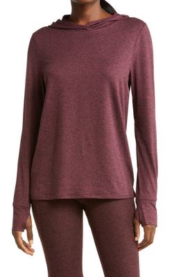 zella Restore Soft Anna Pullover Hoodie in Burgundy Sass