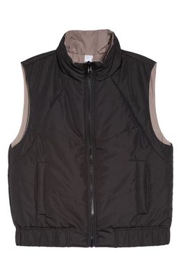 zella Reversible Puffer Vest in Black