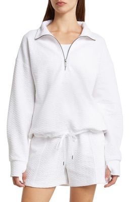 zella Revive Half Zip Sweatshirt in White