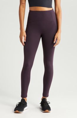 zella Studio Luxe High Waist Pocket 7/8 Leggings in Purple Nebula