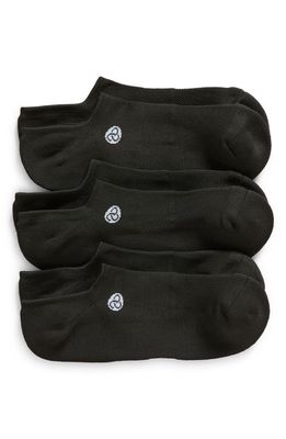 zella Trainer 3-Pack No-Show Socks in Black