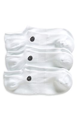 zella Trainer 3-Pack No-Show Socks in White