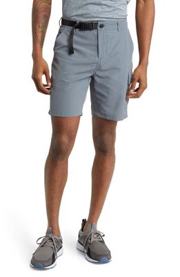 zella Water Resistant Trail Shorts in Blue Weather