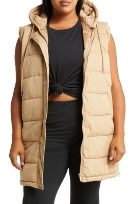 Long Hooded Puffer Vest | Ardene